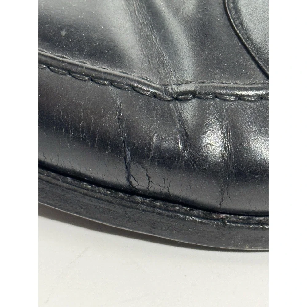 Vass Herrenschuhe Budapest Men's Size 41/US 8 Black Leather Penny Loafers